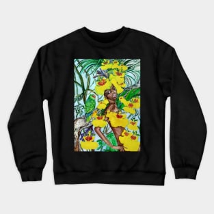 Dancing Doll Orchids Crewneck Sweatshirt